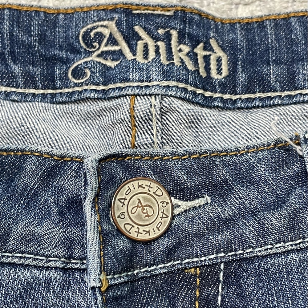 Adiktd Embroidered Pocket Denim Jeans Size 10/31 Western Cowgirl Bootcut - Picture 9 of 14